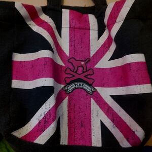 Pink and Black Tote Bag